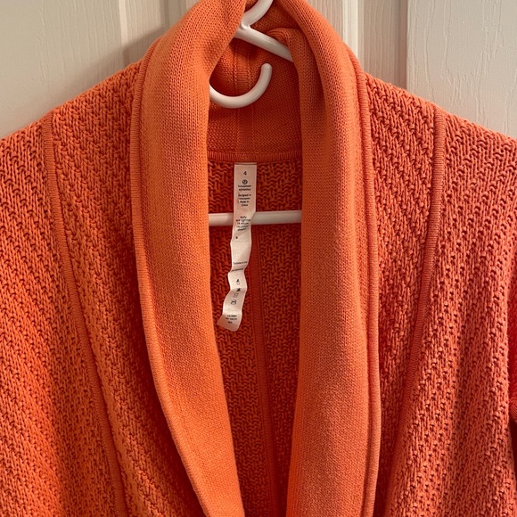 lululemon athletica post practice Orange Women's Cardigan - Picture 4 of 16
